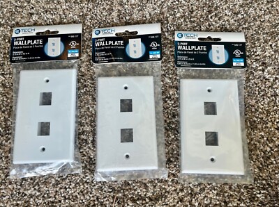 Lot of 3 CE TECH Plates WHITE THREE (3) 595177 