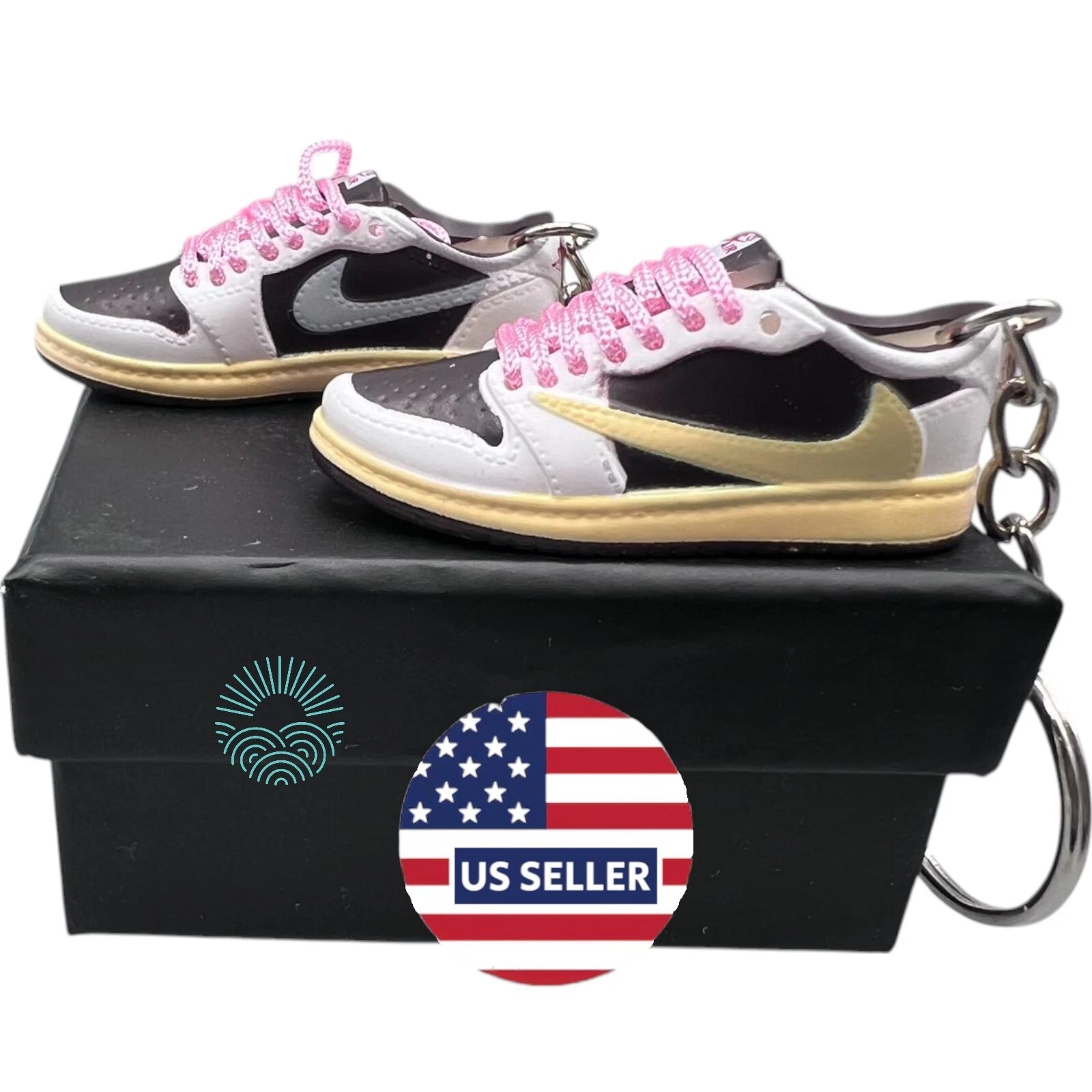 Porte clés Chaussures Mini Jordan / AJ Sneaker Trainer Keyrings   Mini Porte clés Chaussures 3D