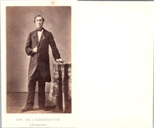 CDV Baron Eugène de Ladoucette, homme politique, député de l'Ardennes, circ