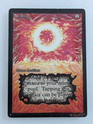 Sol Ring - BETA 1993 - Full Art Altered - MTG Vintage Old School Legacy