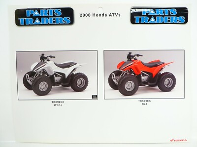OEM Genuine Honda Red Book Single Page Spec Sheet TRX90EX TRX 90
