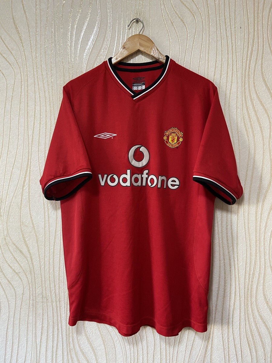 MANCHESTER UNITED 2000 2002 HOME FOOTBALL SHIRT SOCCER JERSEY