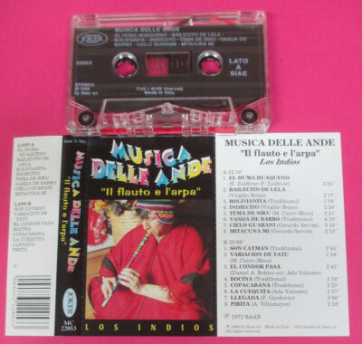 MC LOS INDIOS Die Flöte und die Harfe Musik der Anden 1996 Italien keine CD LP VHS DVD