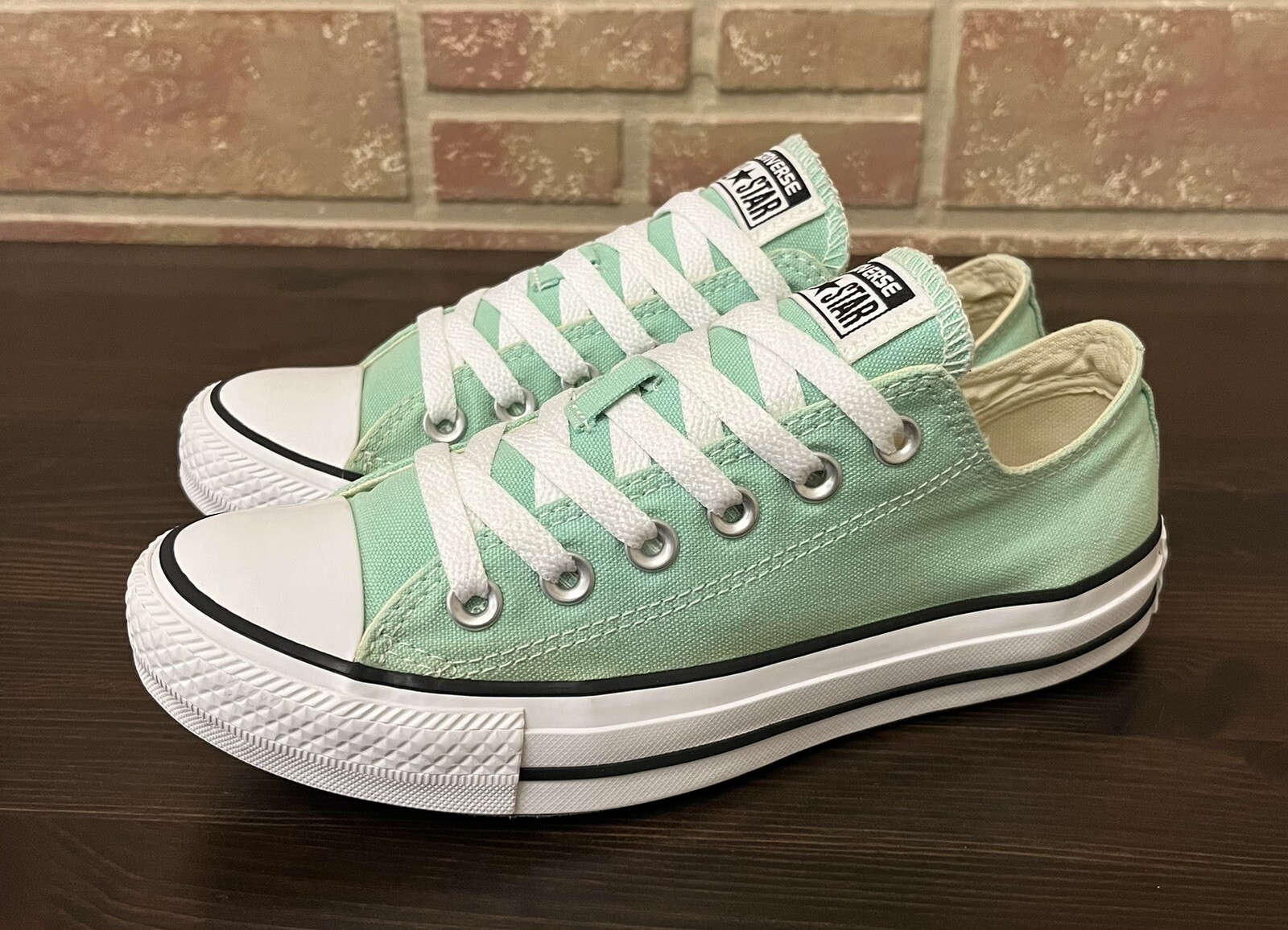 Converse Mint Green All Star Tennis Shoes Womens 7 Me… Gem