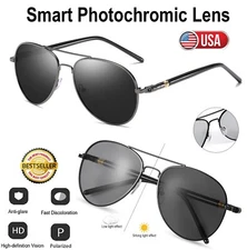 2× Men's Polarized Pilot Sunglasses UV 400 Driving Glasses Summer Military Style