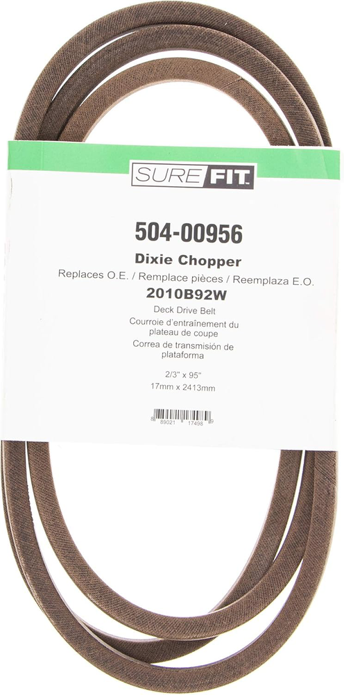 SureFit Deck Drive Belt Replacement for Dixie Chopper 2010B92W 2006B92W Mowers
