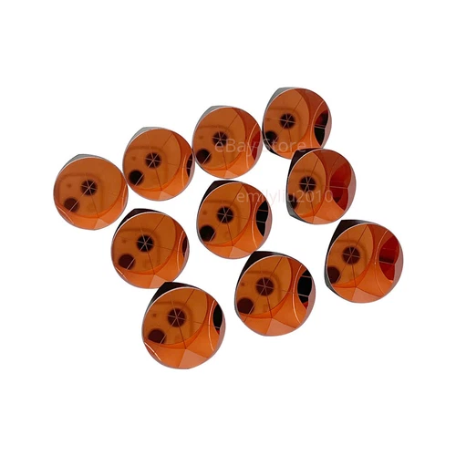 Copper Coated 1inch Corner Cube Prism, Plated 25.4mm Trihedral Retroreflector*10