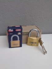 5x ABUS Vorhängeschloss 85/40 Messing gleichschließend 