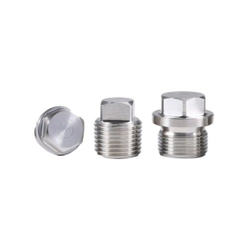Edelstahl InnenSechskant Stecker Ausblenden Stecker Kappe PT/NPT/BSP/Metrisch - Picture 7 of 82