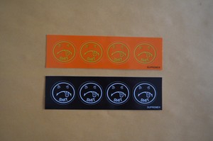 orange supreme sticker