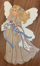 Wooden Handcrafted Angel Wall Hanging