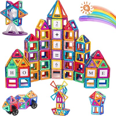 180PCS Blocks Magnetic Building Magnetische Bausteine Blöcke Kinder Spielzeug DE