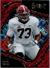 2022 Panini Select Draft Picks #197 Evan Neal Red Lazer Prizm