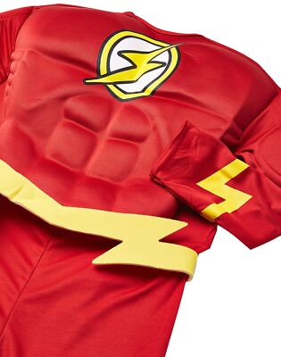 Rubie's DC Comics Deluxe Flash Muscle Chest Costume For Toddlers - Official Superhero Jumpsuit