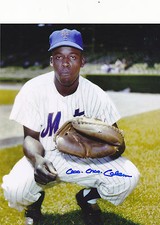 CHOO CHOO COLEMAN  NEW YORK METS      ACTION SIGNED 8x10