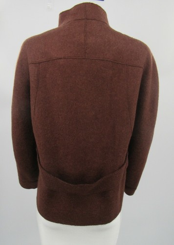 Alberta Ferretti Brown Wool/Mohair Blend Jacket Blazer sz 6 - Picture 3 of 5