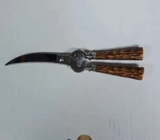 Vintage Everbrite Poultry Shears / Scissors  W/Bakelite Handles Made In Italy 