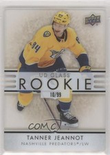 2021-22 Upper Deck Ovation UD Glass Rookies Gold 10/99 Tanner Jeannot #GR-4 10ew
