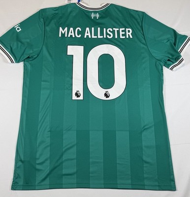 Adidas Liverpool 25/26 Third Jersey Mac Allister #10 XL Green NWT