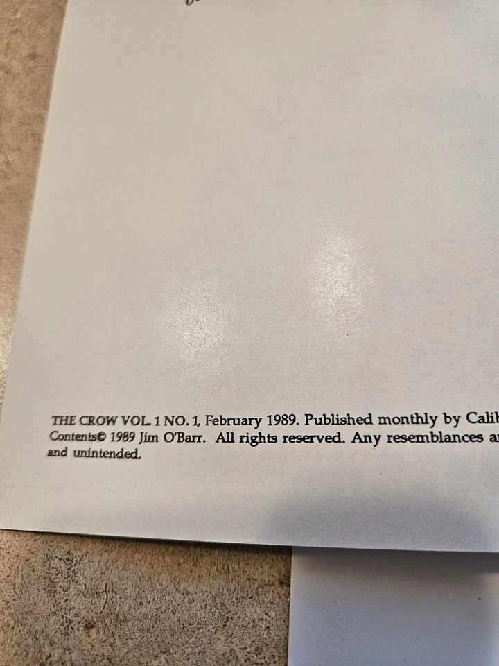 Quadrinhos The Crow primeira edição de J. O'Barr - Imagem 4 de 4