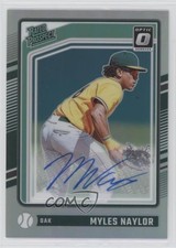 2024 Panini Donruss Optic Rated Prospects Signatures Myles Naylor #196 Auto 8d2
