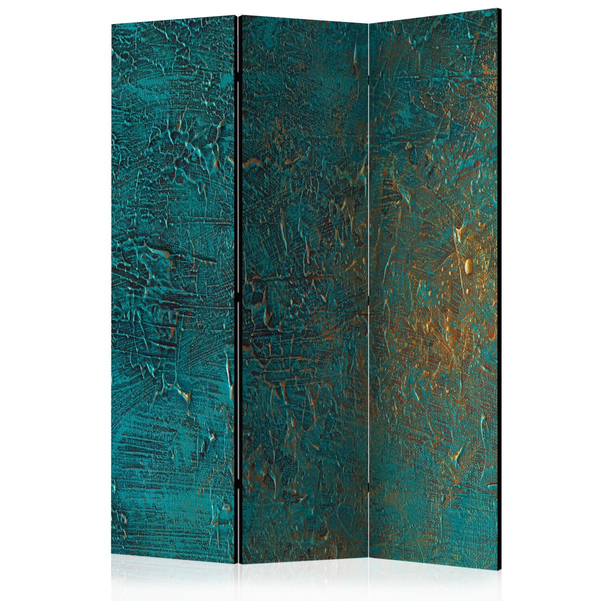 Paravent 3 volets Azure Mirror 135x172 cm en bois et miroir