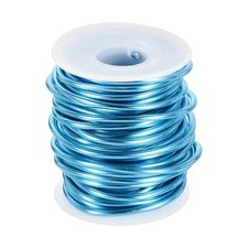 9 Gauge Aluminum Craft Wire 3.0mm 33ft Bendable Metal Wire, Steel Blue