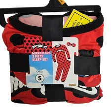 Miraculous Ladybug 3 Pc Sleep Set Child SMALL Pajamas Spirit Halloween