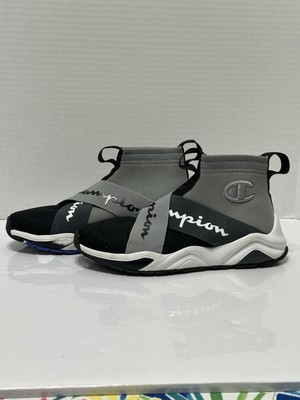 Men s Youth Champion Rally Crossover Concrete/Black Shoes. Sz 5.5Y - Gently Worn