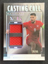 Aleksandar Mitrovic 2024-25 Panini Noir Casting Call Materials Jersey /65 #CC-AM