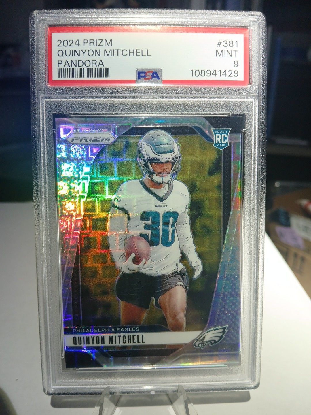 2024 Panini Prizm Quinyon Mitchell #381 Pandora Prizm RC /400 Rookie Card