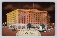 Flint MI-Michigan, The Durant, Advertising, Antique Vintage Souvenir Postcard