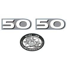 Replace Yamaha outboard motor cover hp horsepower decal sticker 50hp four stroke