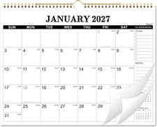 2027 Calendar - 2027 Wall Calendar, January 2027 - December 2027, 2027 Monthly W