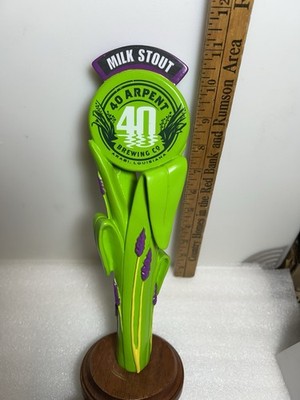 RARE 40 ARPENT BREWING MILK STOUT SWAMP GRASS Draft beer tap handle. LOUISIANA