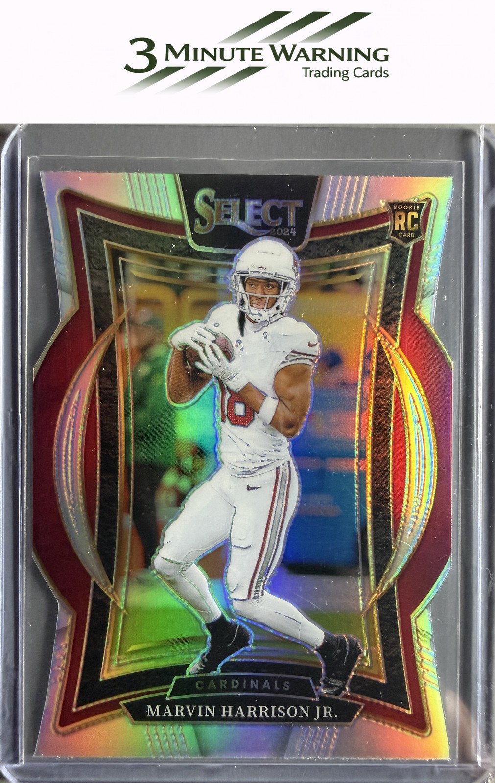 2024 Panini Select #28 Marvin Harrison Jr. Silver Prizm Die Cut