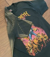 Vintage RARE 1992 Megadeth Concert T-Shirt - Giant Tag Size XL Single Stitch