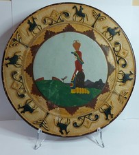 GRANDE PIATTO SARDO TERRACOTTA CERAMICA DORGALI SARDEGNA