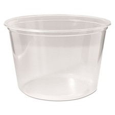 Fabri-Kal PK16SC 16 oz Microwavable Plastic Deli Containers - Clear (500/CT) New