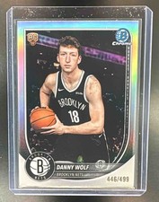 2025-26 Bowman #BCV-27 Danny Wolf RC Rookie Chrome Refractor /499