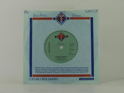 HEATWAVE RAZZLE DAZZLE (66) 2 Track 7'' Single including Company Sleeve GTO RECOR