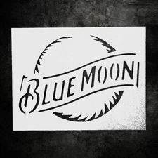 Blue Moon Beer Stencil for Creative Projects - StencilAir