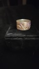 Antique Signed Haida Raven With Pearl & Bearclaw Ring In Sterling Silver — photo 6