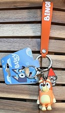 LLAVERO FIGURATIVO 3D BLUEY BINGO CON MUÑECA Y DIJES