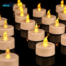 24Pack Battery Tea Lights LED - Realistic and Bright Flickering Holiday Gift 