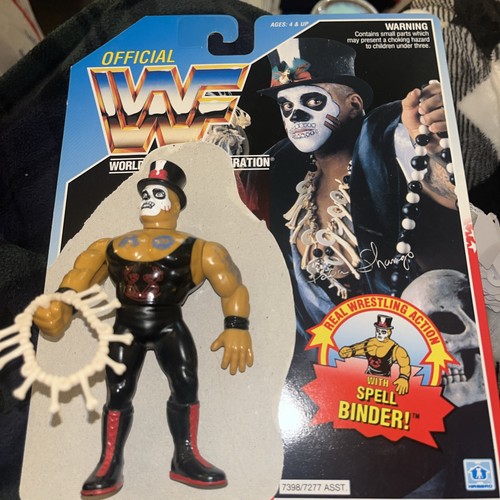 VINTAGE HASBRO WWF PAPA SHANGO WRESTLING ACTION FI...