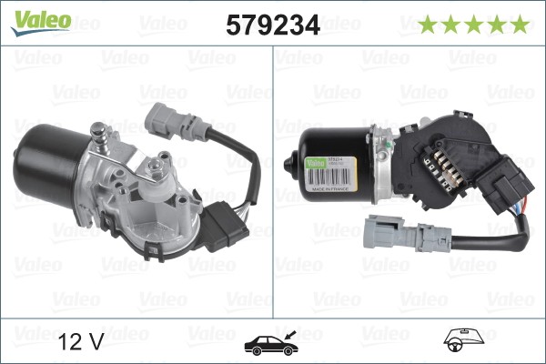 Front VALEO-OE 579234 Wiper Motor for RENAULT