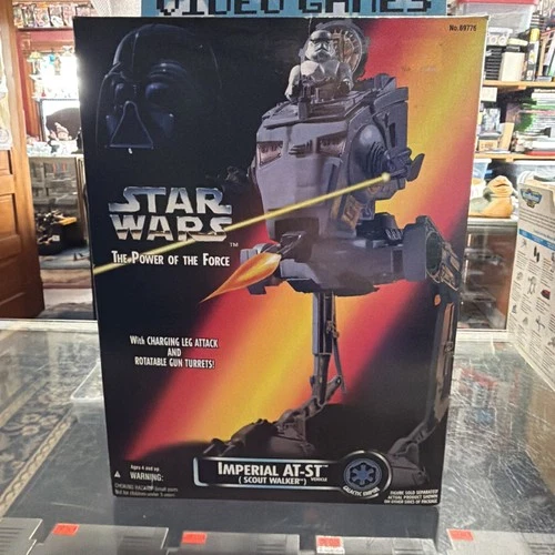 Star Wars Power of the Force Imperial AT-ST Vehicle Scout Walker NEW 1995