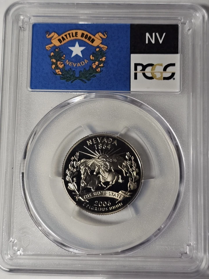 2006-S Proof State Quarter Set ( 5 Coins) PCGS PR70 DCAM-State Flag Last One  - Image 4 of 4