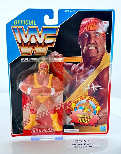 Vintage WWF Hasbro - Hulk Hogan - Series 2 Blue Ca...